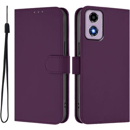 Mobigear Urban Wallet Housse Motorola Moto G04 Etui Porte-Monnaie - Violet