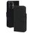 Mobiparts iPhone 16 MagSafe Coque Cuir véritable Étui 2en1 avec coque amovible Portefeuille - Noir