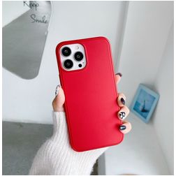Mobigear Frosted iPhone 13 Pro Plastique rigide Coque arrière - Rouge