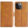 Mobigear Slim Magnet Housse iPhone 15 Pro Etui Porte-Monnaie - Cognac