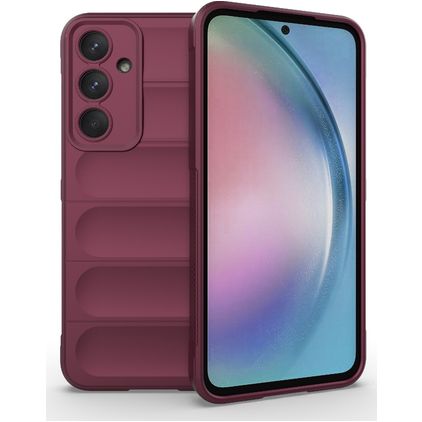 Mobigear Bumpy Coque Samsung Galaxy A55 Coque arrière en TPU Souple - Rouge