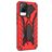 Mobigear Armor Stand Vivo V21 Plastique rigide Coque arrière Antichoc avec béquille - Rouge