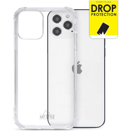 My Style Protective Flex Coque Transparente iPhone 12 Coque arrière en TPU Souple Anti-Chocs - Transparent