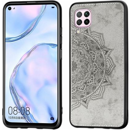 Mobigear Mandala Huawei P40 Lite Plastique rigide Coque arrière - Gris