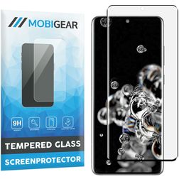 Mobigear Curved Samsung Galaxy S20 Ultra Verre trempé Protection d'écran - Compatible Coque - Noir