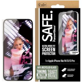 SAFE by PanzerGlass Ultra-Wide-Fit iPhone 13 Verre trempé Protection d'écran - Compatible Coque