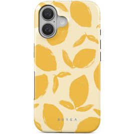 Burga Tough Coque iPhone 16 MagSafe Coque arrière Rigide Anti-Chocs - Lemon Tart
