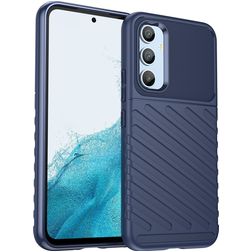 Mobigear Groove Coque Samsung Galaxy A54 Coque arrière en TPU Souple - Bleu