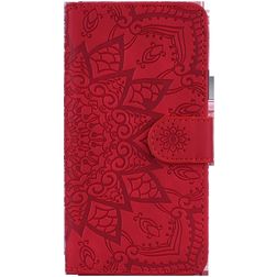 Mobigear Mandala Housse Samsung Galaxy A30s Etui Porte-Monnaie - Rouge