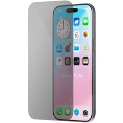 Mobiparts iPhone Air Verre trempé Protection d'écran Confidentialité - Compatible Coque - Noir