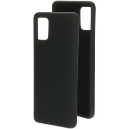 Mobiparts Coque Samsung Galaxy A51 Coque arrière en Silicone - Noir