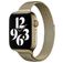 Mobigear Slim Loop Bracelet Milanais pour Apple Watch Fermeture magnétique - 49/46/45/44 mm - Or bronze
