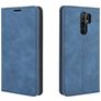 Mobigear Retro Slim Xiaomi Redmi 9 Étui Portefeuille - Bleu foncé