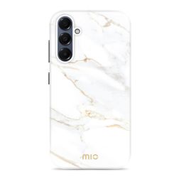 MIO Samsung Galaxy A16 MagSafe Plastique rigide Coque arrière - White Marble