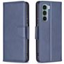 Mobigear Excellent Housse Motorola Moto G200 5G Etui Porte-Monnaie - Bleu