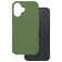 CARE by PanzerGlass Fashionable Coque iPhone 16 MagSafe Coque arrière en Silicone - Vert