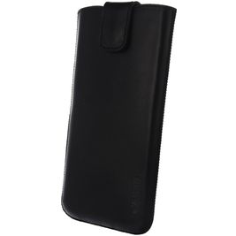 Valenta Pocket UNI Pochette en Cuir Véritable - Etui à insérer - Poche téléphone - H140 x B72 - Noir