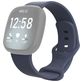 Mobigear Sport Dual Bracelet Silicone Fitbit Versa 3 Fermeture à clou et passant - Bleu