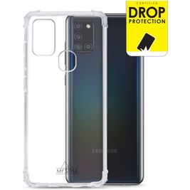 My Style Protective Flex Coque Transparente Samsung Galaxy A21s Coque arrière en TPU Souple Anti-Chocs - Transparent