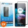 Mobigear Premium Motorola Edge 30 Verre trempé Protection d'écran - Compatible Coque - Noir (Lot de 2)