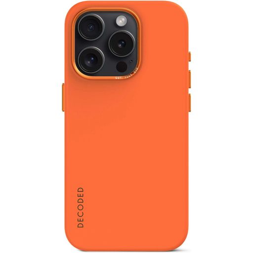 Decoded Coque iPhone 15 Pro Coque arrière en Silicone - Apricot Crush