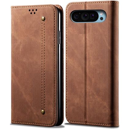 Mobigear Ranch Housse Google Pixel 9 Etui Porte-Monnaie - Marron