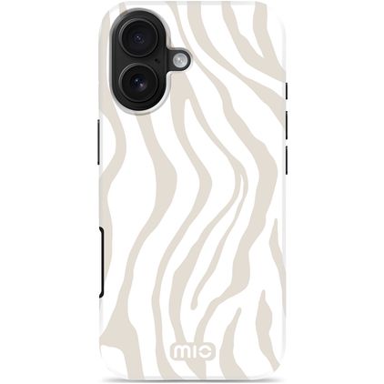 MIO Coque iPhone 17 MagSafe Coque arrière Rigide - Sandy Zebra