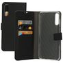Mobiparts Saffiano Wallet Housse Samsung Galaxy A70 Etui Porte-Monnaie - Noir