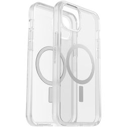 OtterBox Symmetry Plus Coque Transparente iPhone 14 Plus MagSafe Coque arrière Rigide Anti-Chocs - Transparent