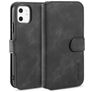Mobigear Retro Housse iPhone 11 Etui Porte-Monnaie - Noir