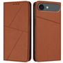 Mobigear Frosted Flip Housse iPhone Air Etui Porte-Monnaie - Marron