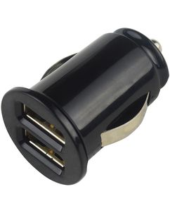 Mobigear - Double USB Chargeur voiture 12W 2.4A - Noir