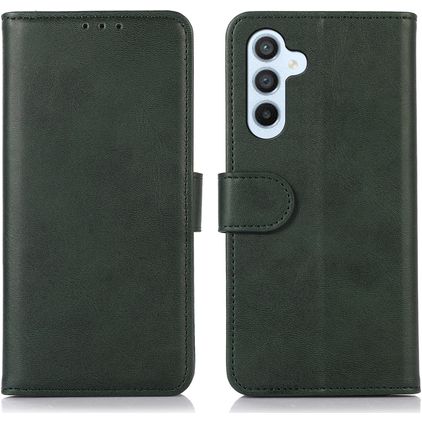 Mobigear Wallet Housse Samsung Galaxy A35 Etui Porte-Monnaie - Vert