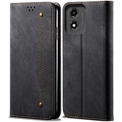 Mobigear Ranch Motorola Moto E14 Étui Portefeuille - Noir