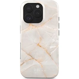Burga Tough Coque iPhone 16 Pro Coque arrière Rigide Anti-Chocs - Vanilla Sand