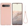 Mobigear Rubber Touch Google Pixel 6 Silicone Coque arrière - Rose