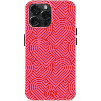 MIO iPhone 15 Pro MagSafe Plastique rigide Coque arrière - Wild Hearts