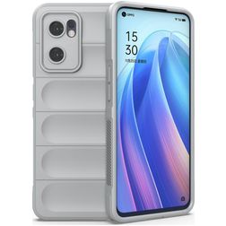 Mobigear Bumpy OPPO Find X5 Lite TPU souple Coque arrière - Gris