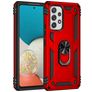 Mobigear Armor Ring Coque Samsung Galaxy A53 Coque arrière Rigide Anti-Chocs avec Anneau-Support - Rouge