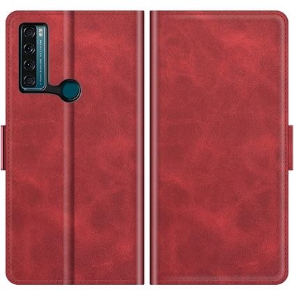 Mobigear Slim Magnet TCL 20 SE Étui Portefeuille - Rouge