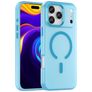 Mobigear Shockproof Coque iPhone 17 Pro Max MagSafe Coque arrière Rigide - Bleu