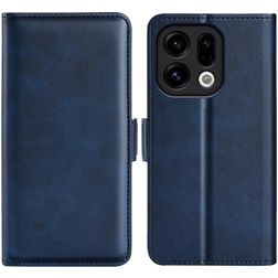 Mobigear Slim Magnet Housse OPPO Find X9 Etui Porte-Monnaie - Bleu