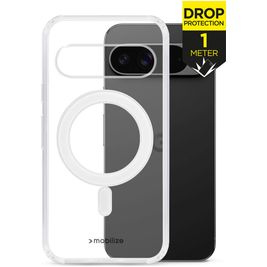 Mobilize Naked Protection Coque Transparente Google Pixel 9 Pro XL MagSafe Coque arrière Rigide Anti-Chocs - Transparent