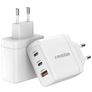 Mobilize - Triple USB / USB-C Chargeur Power Delivery 65W - Blanc