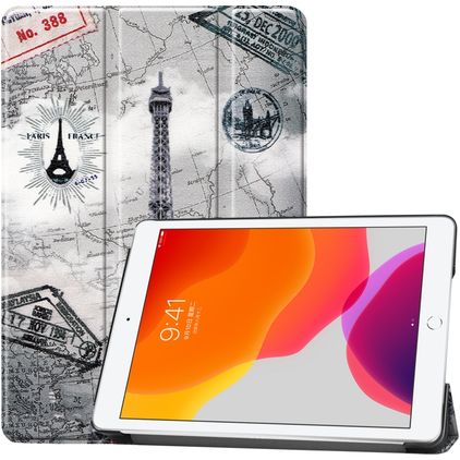 Mobigear Tri-Fold Coque iPad 8 (2020) Etui - tour Eiffel