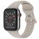 Mobigear Sport Dual Bracelet Silicone Apple Watch Fermeture à clou et passant - 49/46/45/44 mm - Taupe