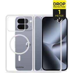 Mobilize Naked Protection Coque Transparente Google Pixel 11 Pro Fold MagSafe Coque arrière Rigide Anti-Chocs - Transparent