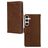 Mobilize Wallet Housse Samsung Galaxy S24 Etui en Cuir Véritable Porte-Monnaie - Marron