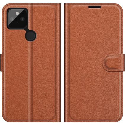 Mobigear Classic Housse Google Pixel 5a 5G Etui Porte-Monnaie - Marron