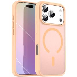 Mobigear Shockproof Coque iPhone 17 Pro MagSafe Coque arrière Rigide - Rouge Powder